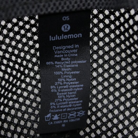 Lululemon Commission Variegated Mesh Back Camo Hat Men One Size Snapback Trucker - Picture 8 of 12